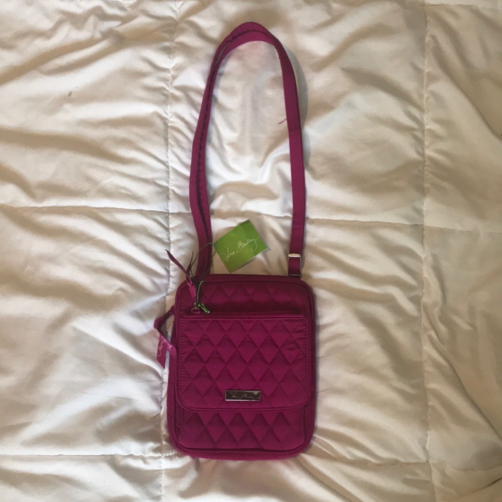 Pink Vera Bradley crossover bag